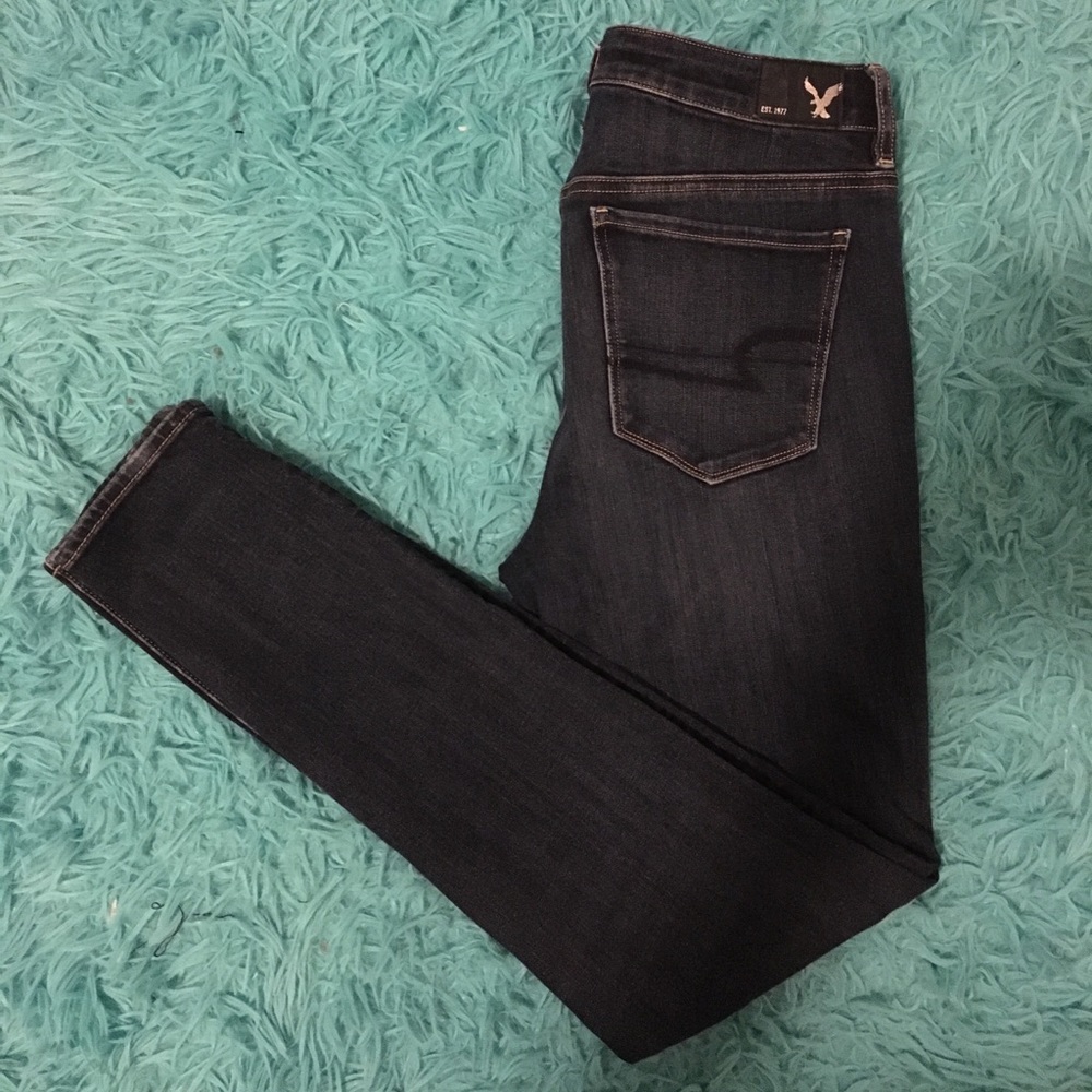 American Eagle High Rise Jeggings 10 Long
